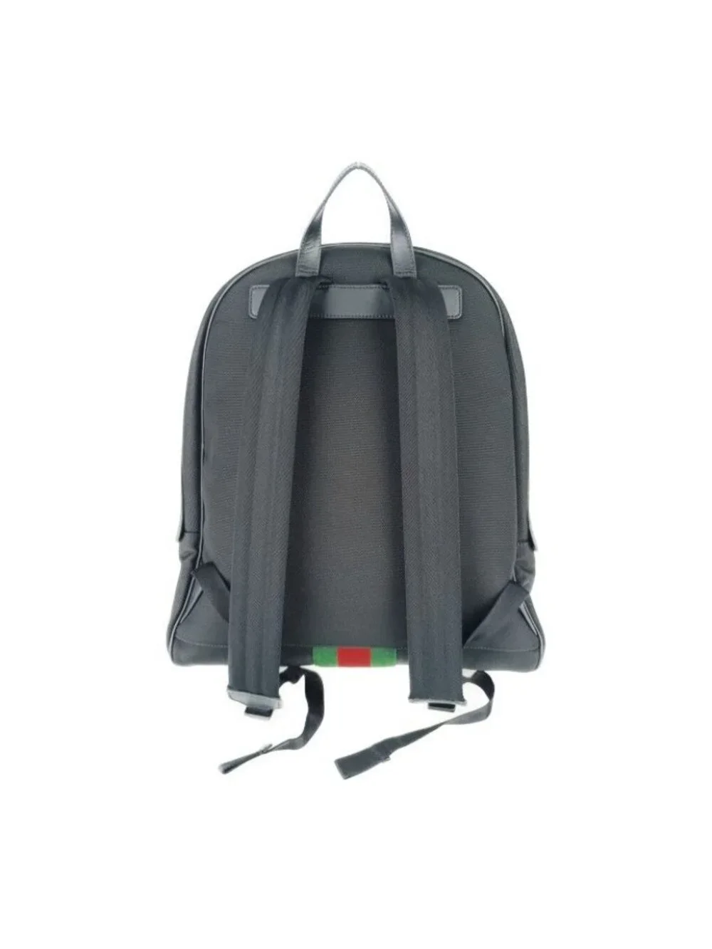 Gucci Backpack Sherry Line Black Silver Hardware Canvas - Picture 3 of 9